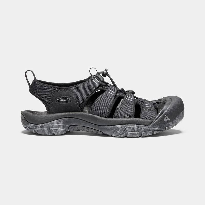 Keen 靴 | キーン ニュー ポート h2 ウォーター シューズ メンズ 黒 | Keen Newport H2 | 280517-MNI